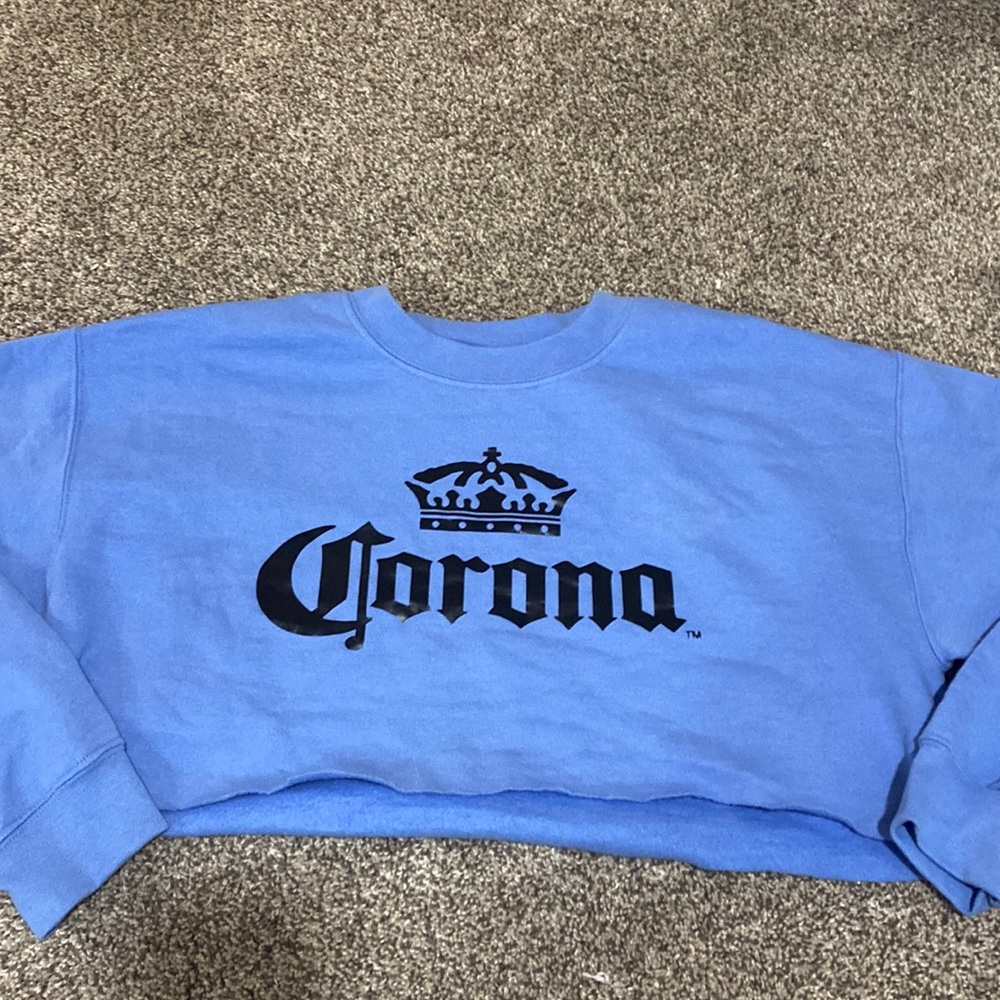 cropped corona crewneck